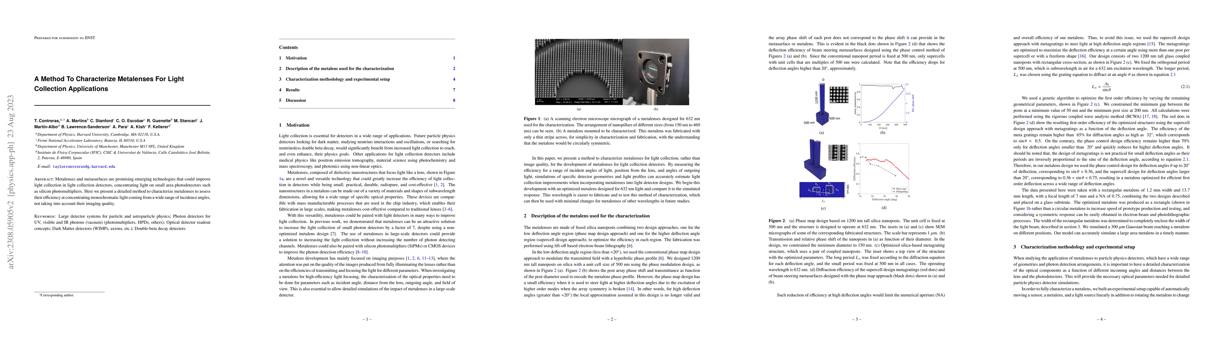 Thumbnail for A Method To Characterize Metalenses For Light Collection Applications