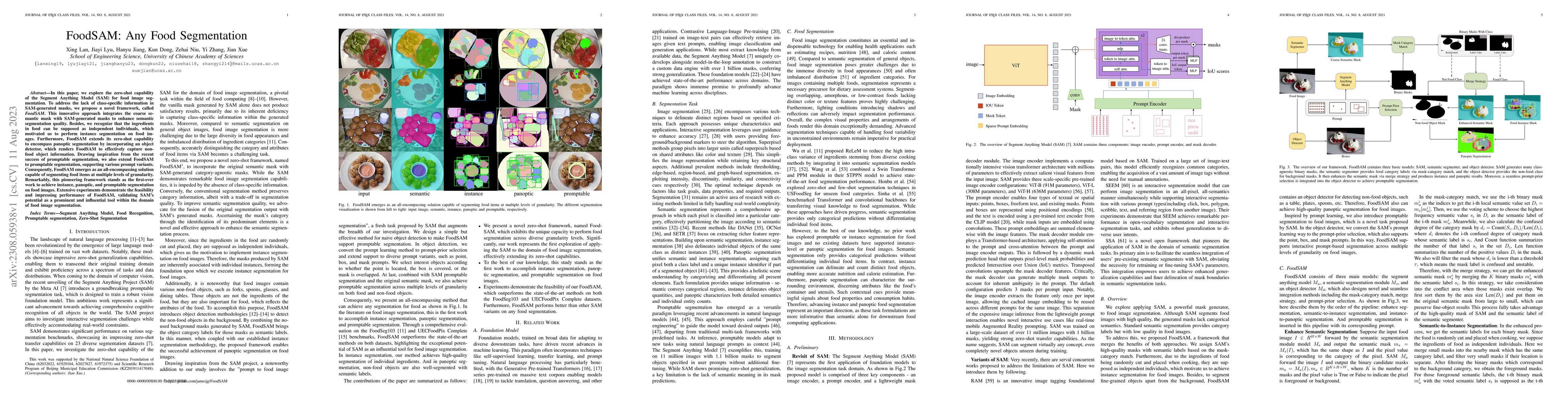 Thumbnail for FoodSAM: Any Food Segmentation