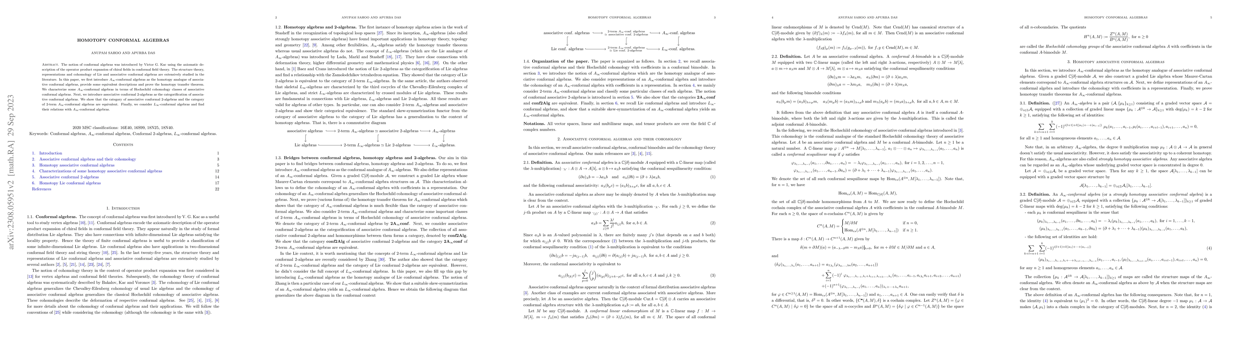 Thumbnail for Homotopy conformal algebras