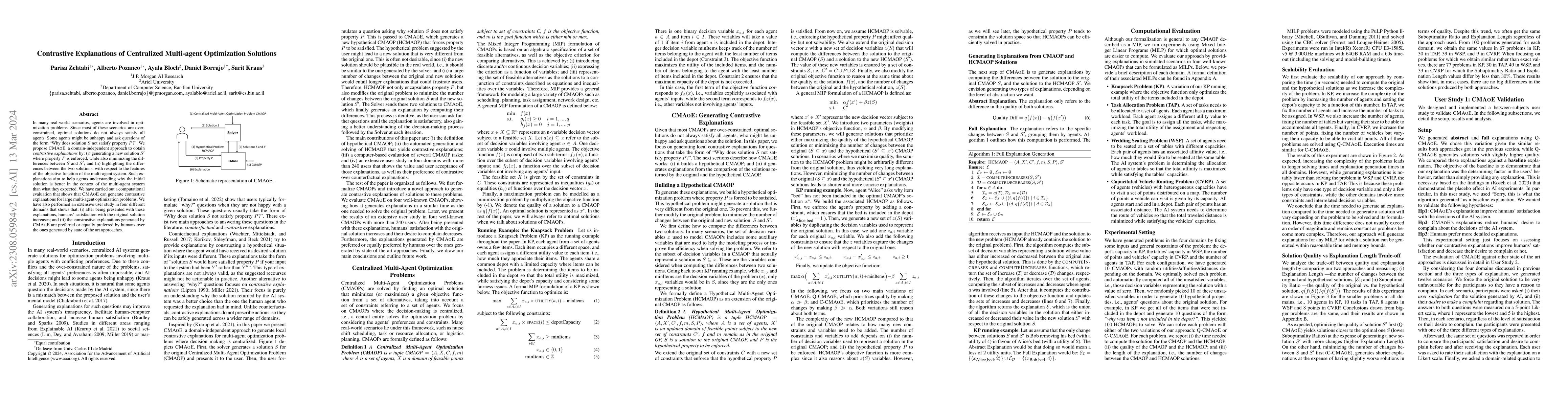 Thumbnail for Contrastive Explanations of Centralized Multi-agent Optimization
  Solutions