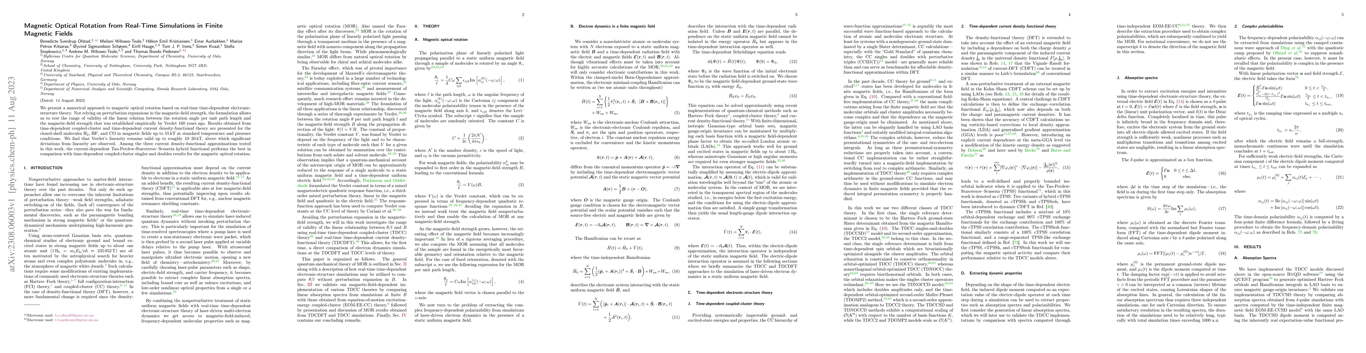 Thumbnail for Magnetic Optical Rotation from Real-Time Simulations in Finite Magnetic
  Fields