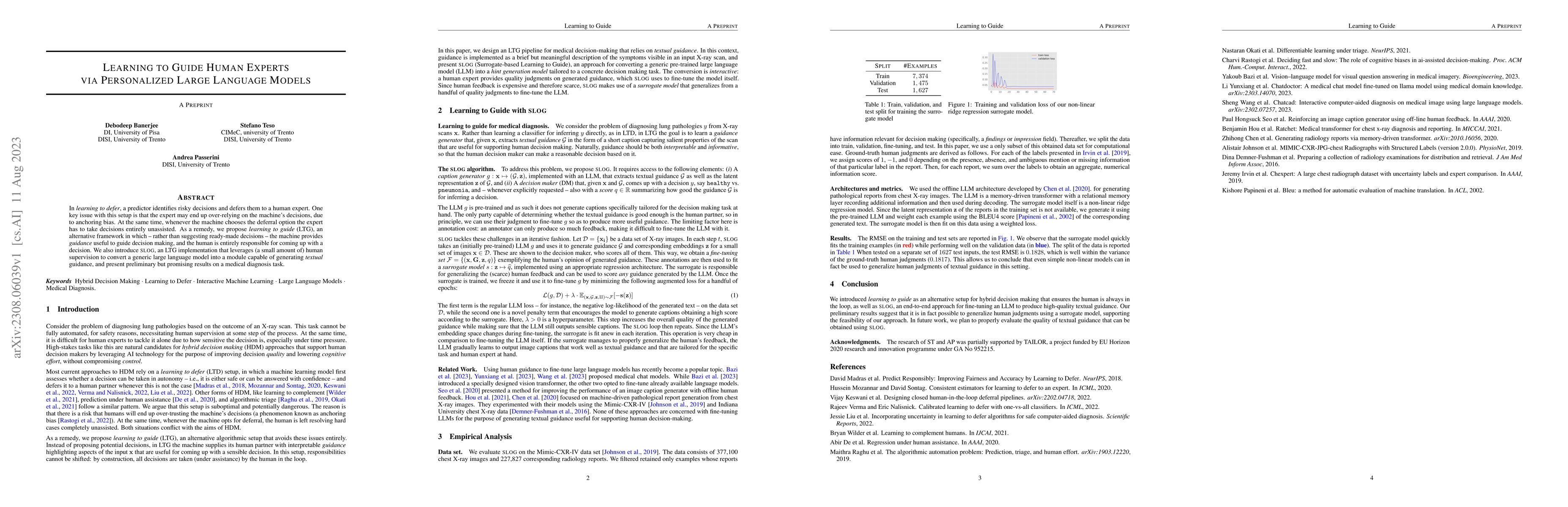 Thumbnail for Learning to Guide Human Experts via Personalized Large Language Models