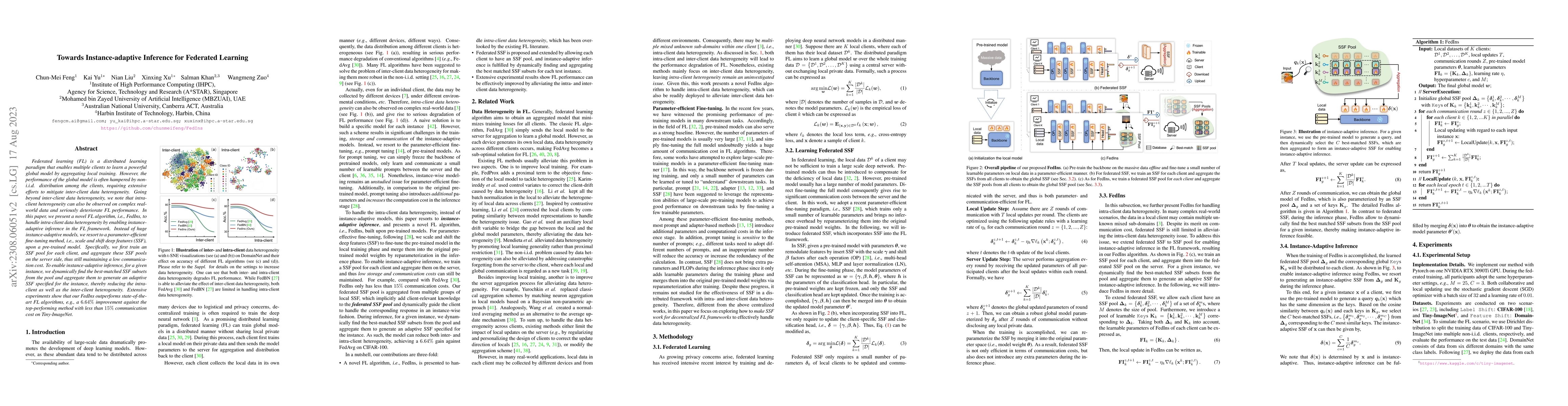 Thumbnail for Towards Instance-adaptive Inference for Federated Learning