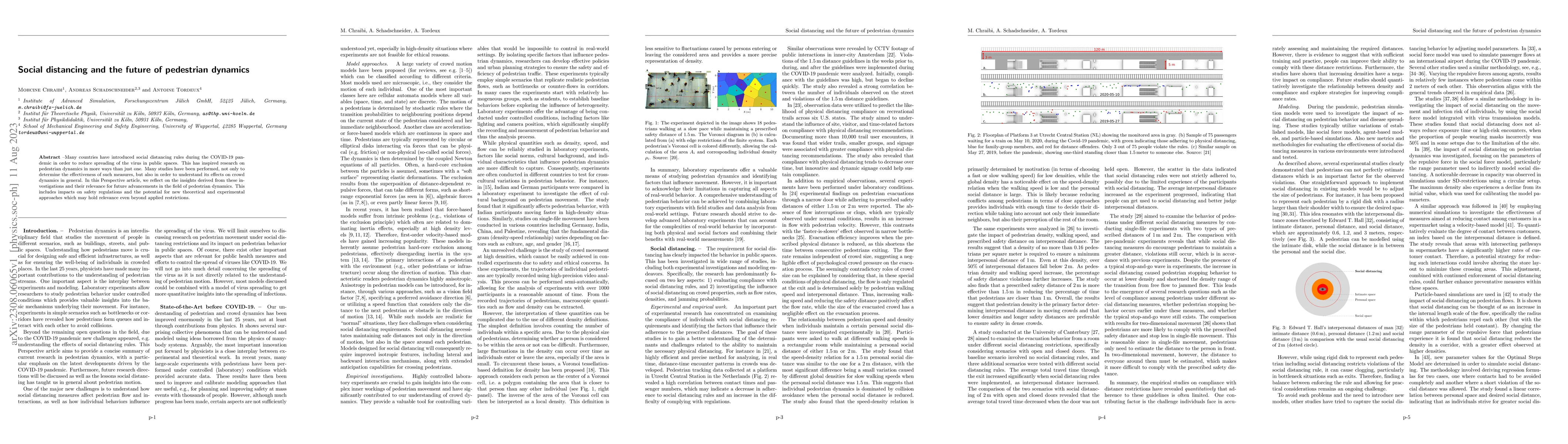 Thumbnail for Social distancing and the future of pedestrian dynamics