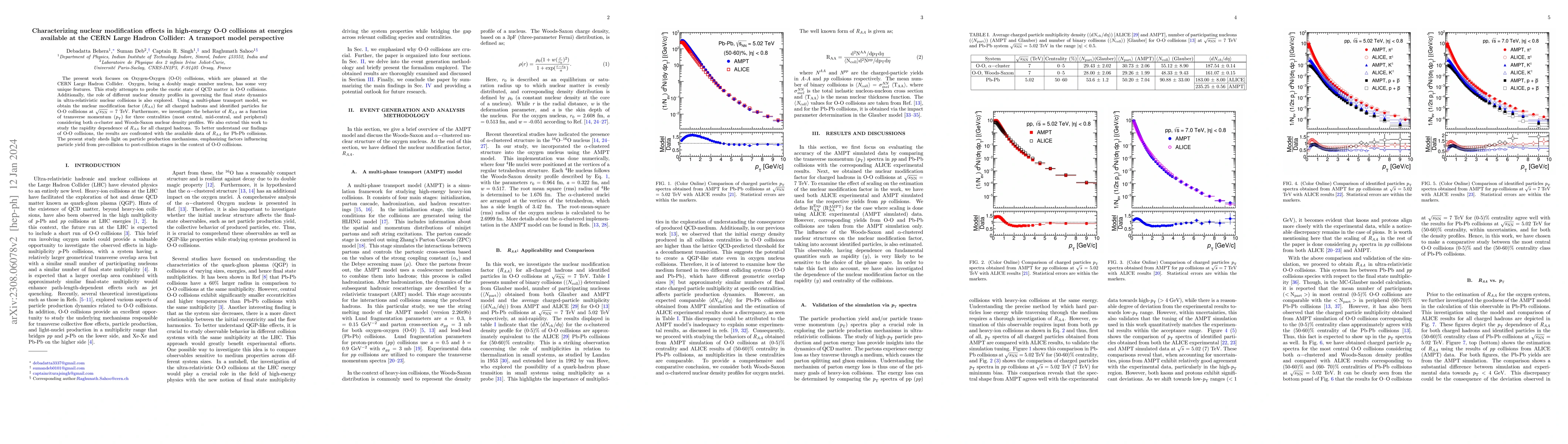 Thumbnail for Characterizing nuclear modification effects in high-energy O-O
  collisions at energies available at the CERN Large Hadron Collider: A
  transport model perspective
