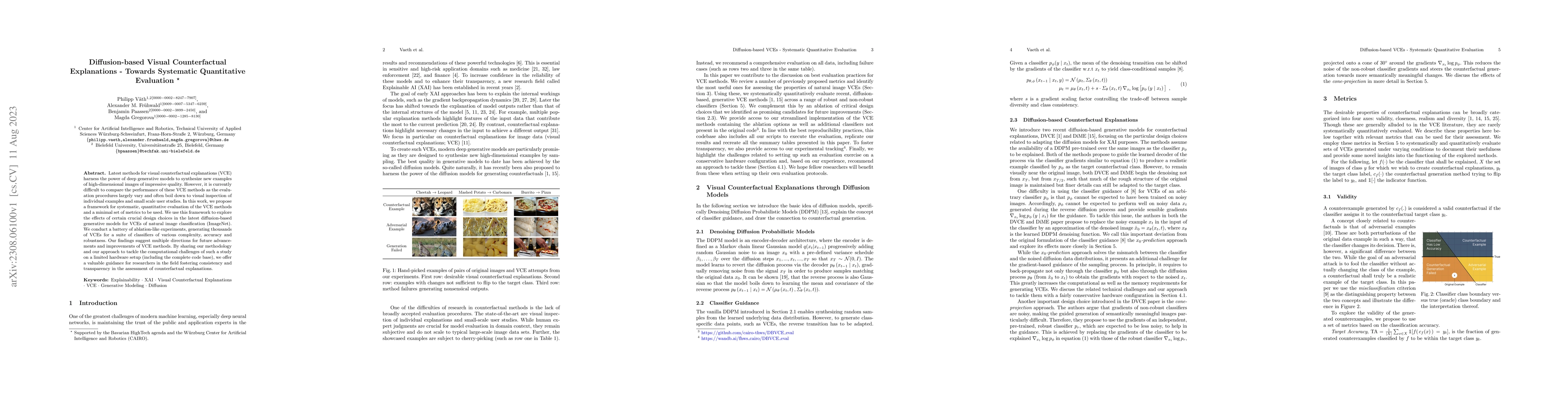 Thumbnail for Diffusion-based Visual Counterfactual Explanations -- Towards Systematic
  Quantitative Evaluation