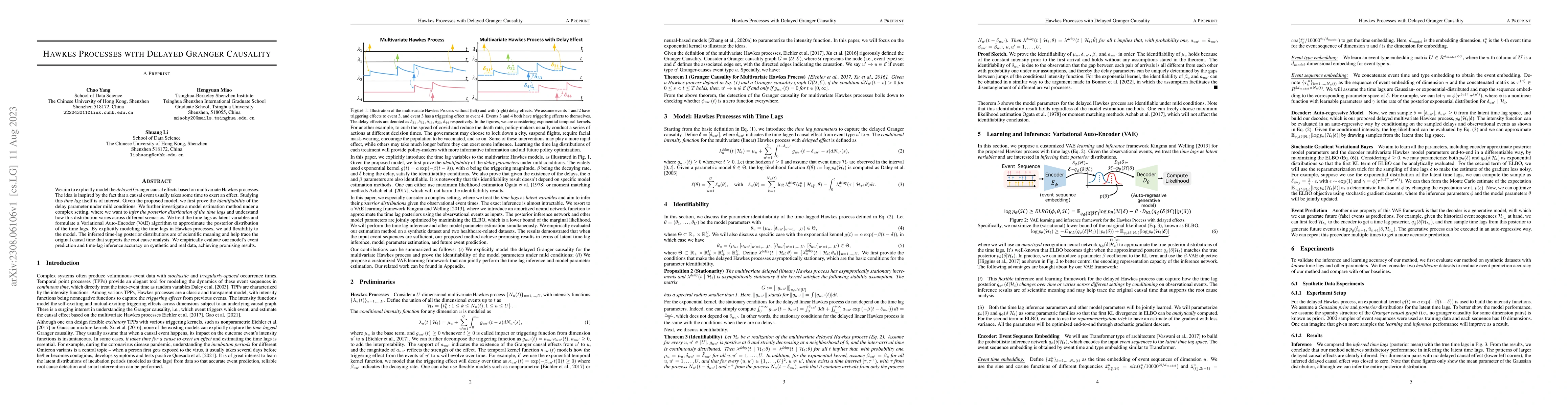 Thumbnail for Hawkes Processes with Delayed Granger Causality