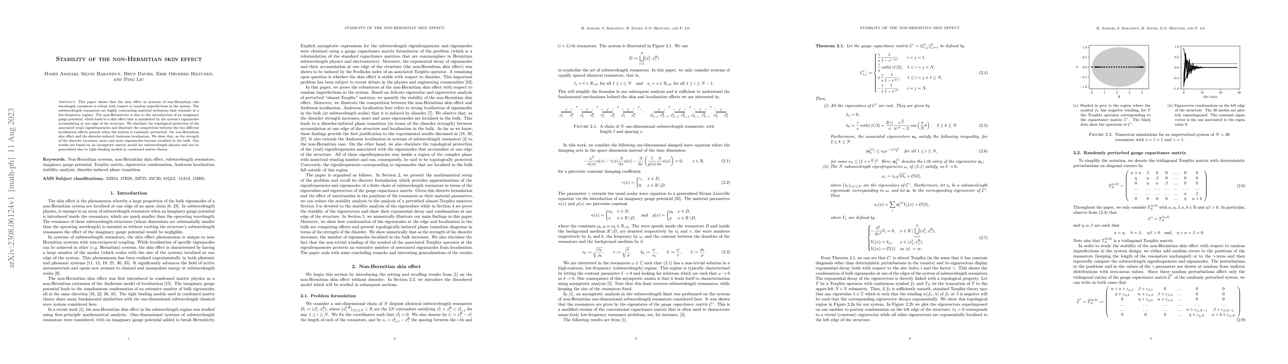 Thumbnail for Stability of the non-Hermitian skin effect