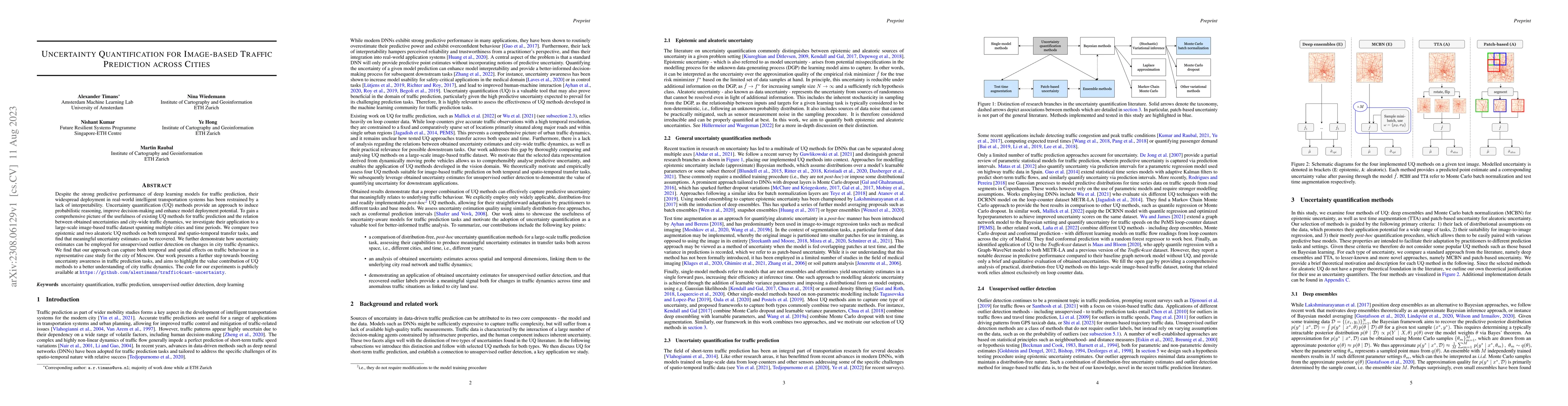 Thumbnail for Uncertainty Quantification for Image-based Traffic Prediction across
  Cities