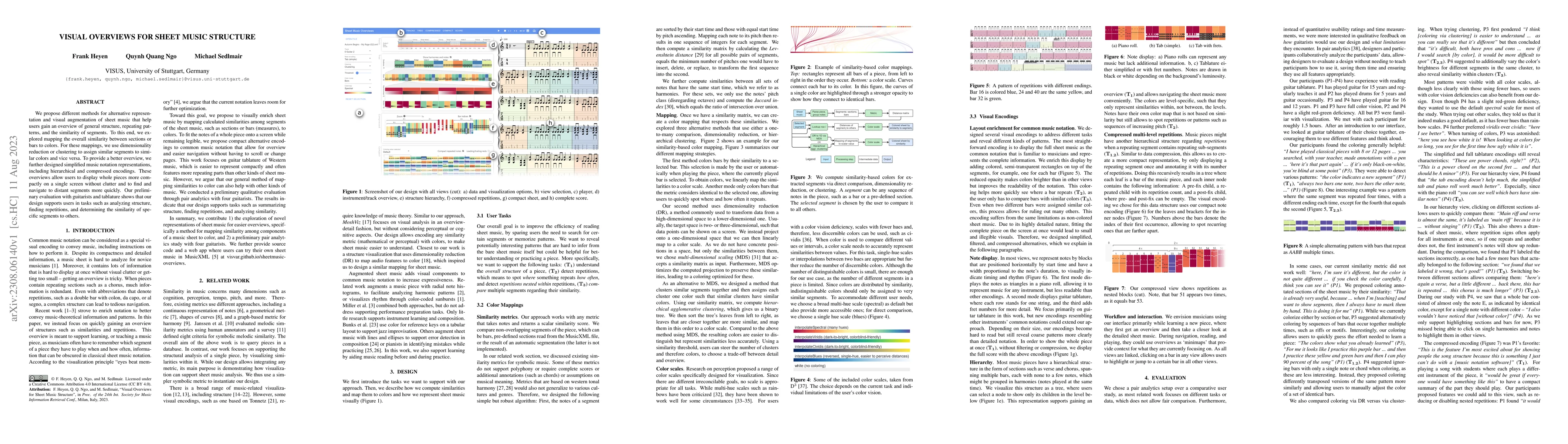 Thumbnail for Visual Overviews for Sheet Music Structure