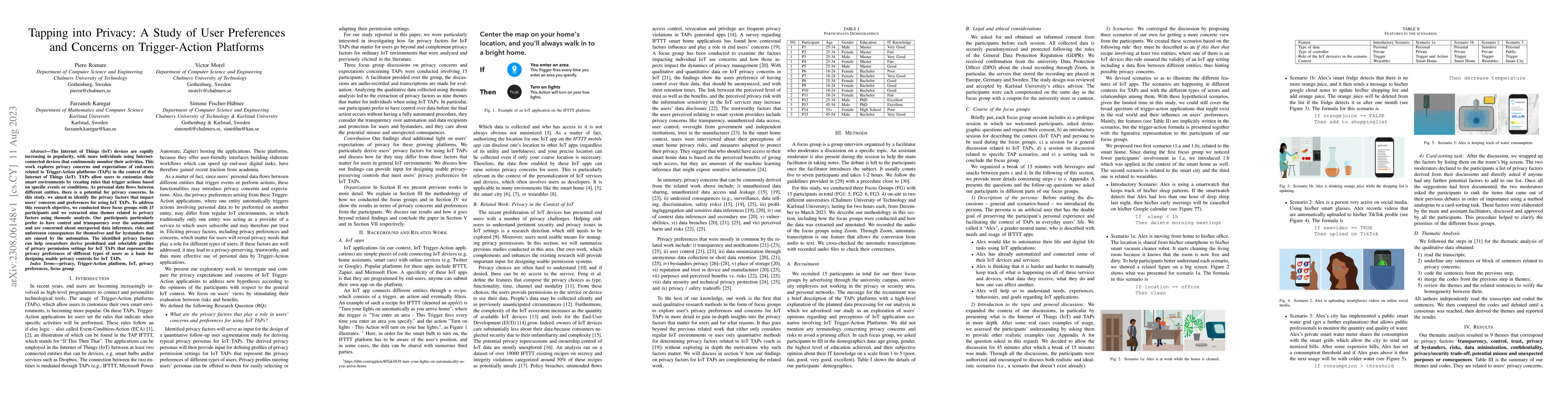 Thumbnail for Tapping into Privacy: A Study of User Preferences and Concerns on
  Trigger-Action Platforms