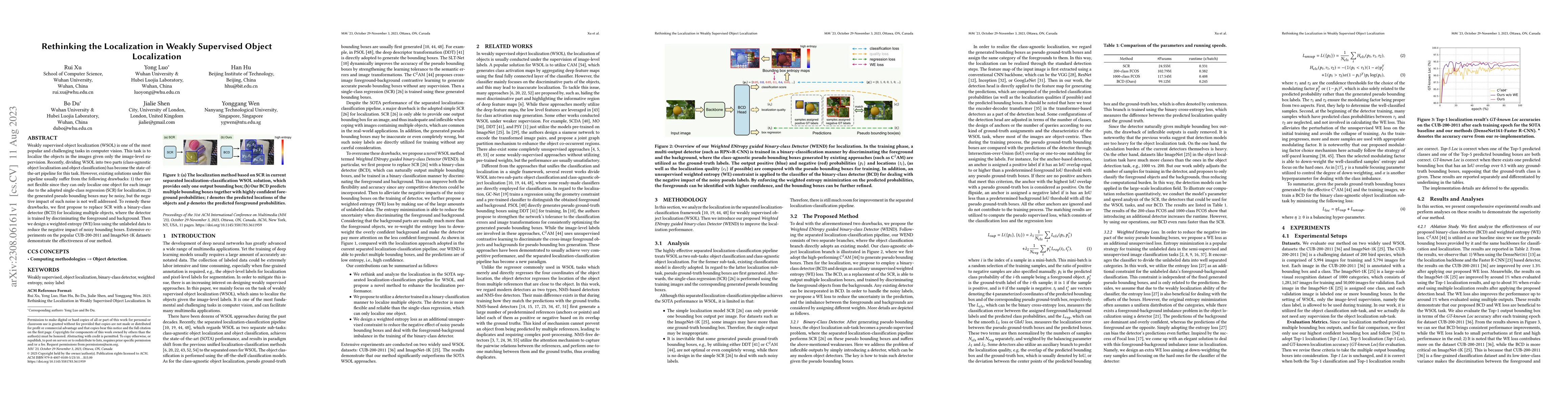 Thumbnail for Rethinking the Localization in Weakly Supervised Object Localization
