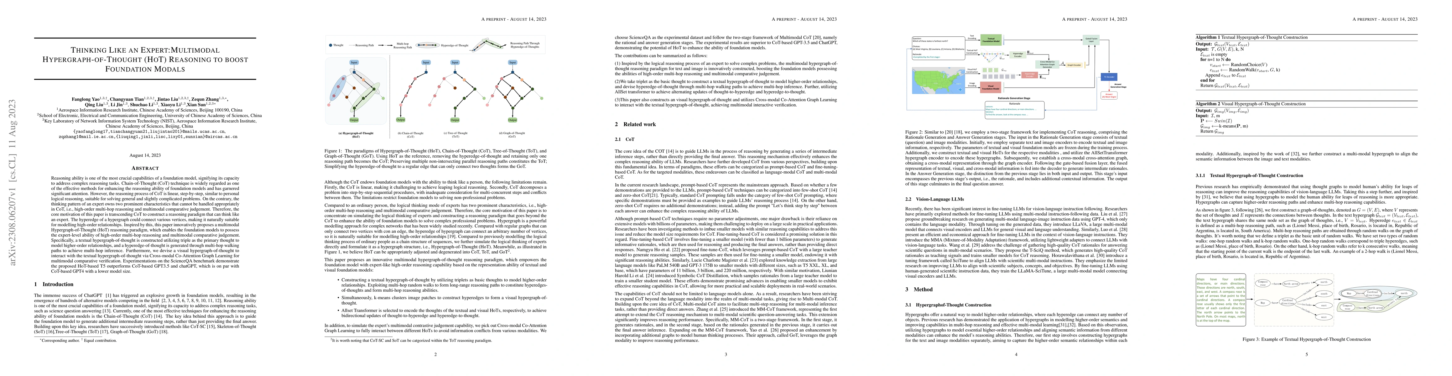 Thumbnail for Thinking Like an Expert:Multimodal Hypergraph-of-Thought (HoT) Reasoning
  to boost Foundation Modals