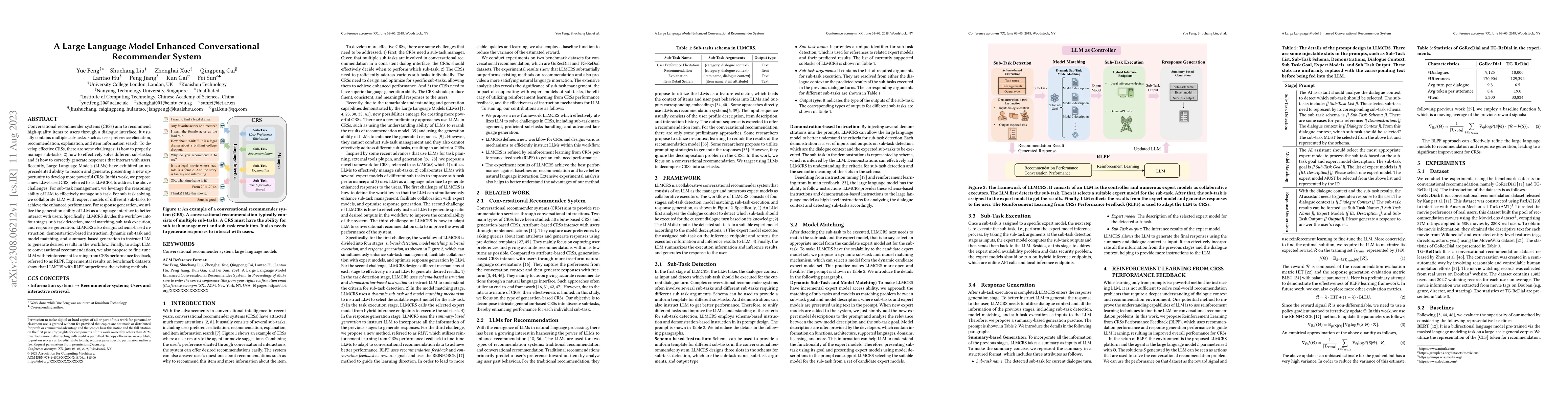 Thumbnail for A Large Language Model Enhanced Conversational Recommender System