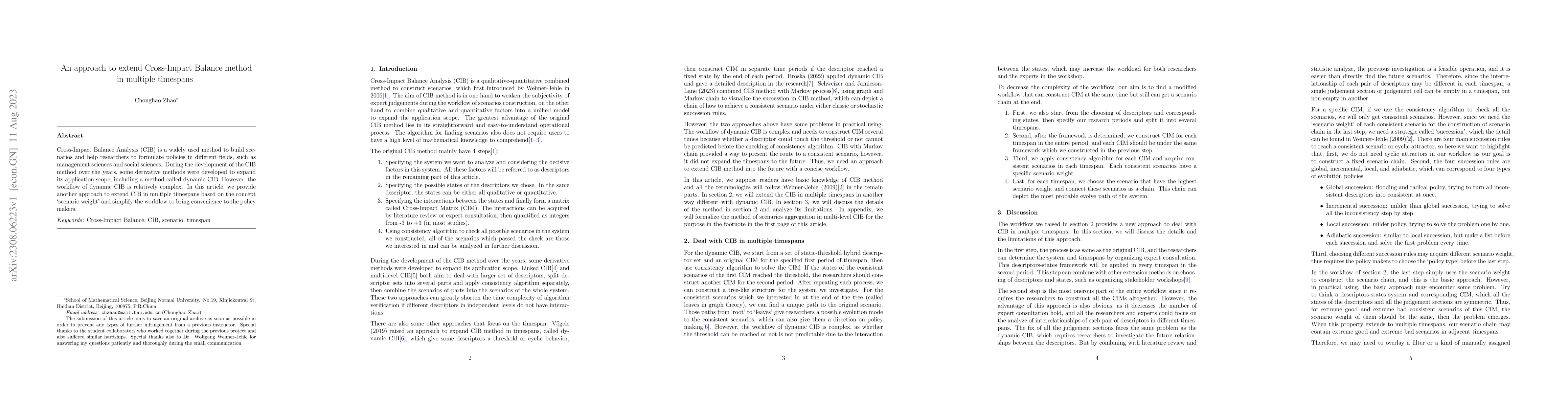 Thumbnail for An approach to extend Cross-Impact Balance method in multiple timespans