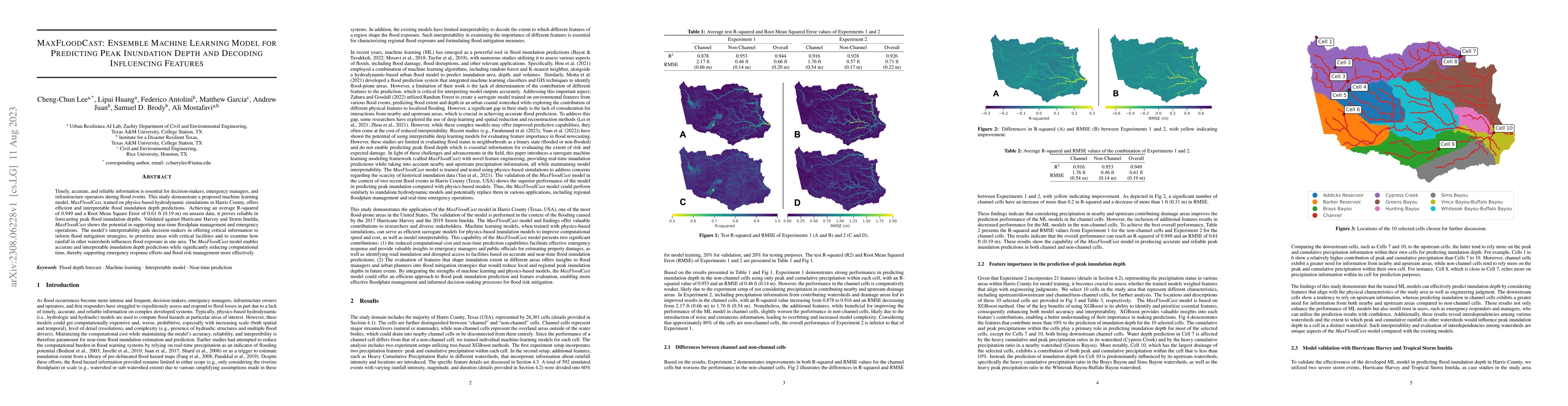 Thumbnail for MaxFloodCast: Ensemble Machine Learning Model for Predicting Peak
  Inundation Depth And Decoding Influencing Features
