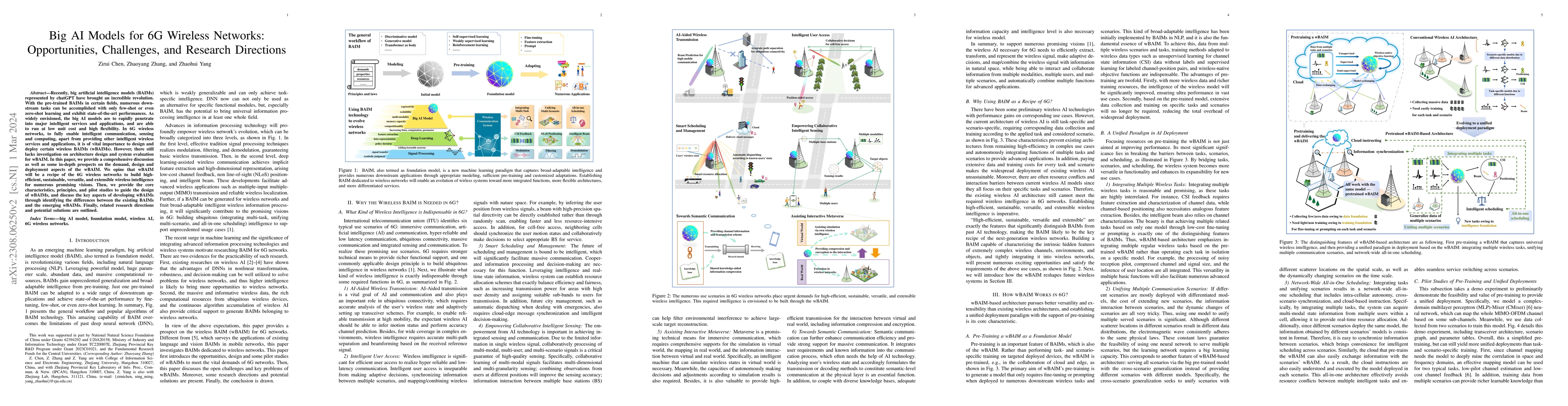 Thumbnail for Big AI Models for 6G Wireless Networks: Opportunities, Challenges, and
  Research Directions