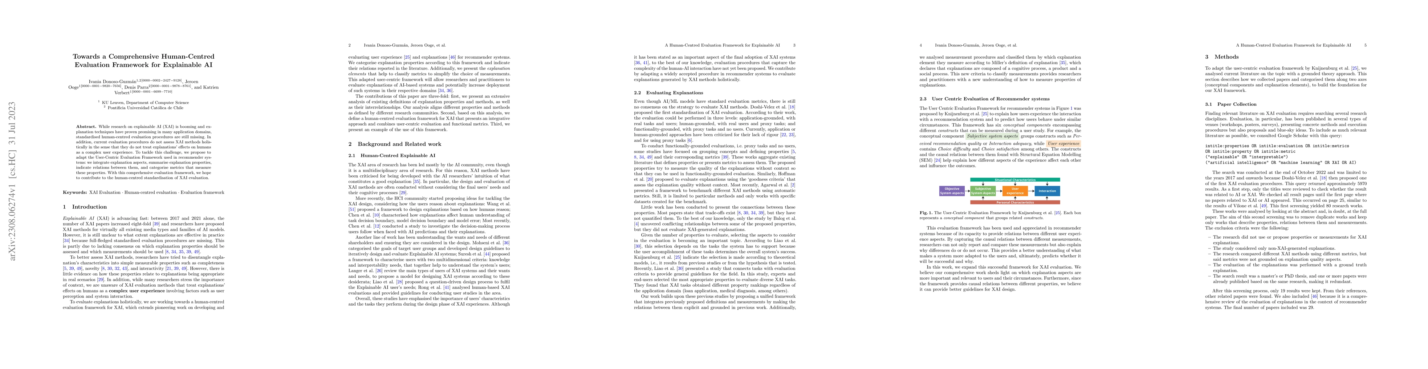 Thumbnail for Towards a Comprehensive Human-Centred Evaluation Framework for
  Explainable AI