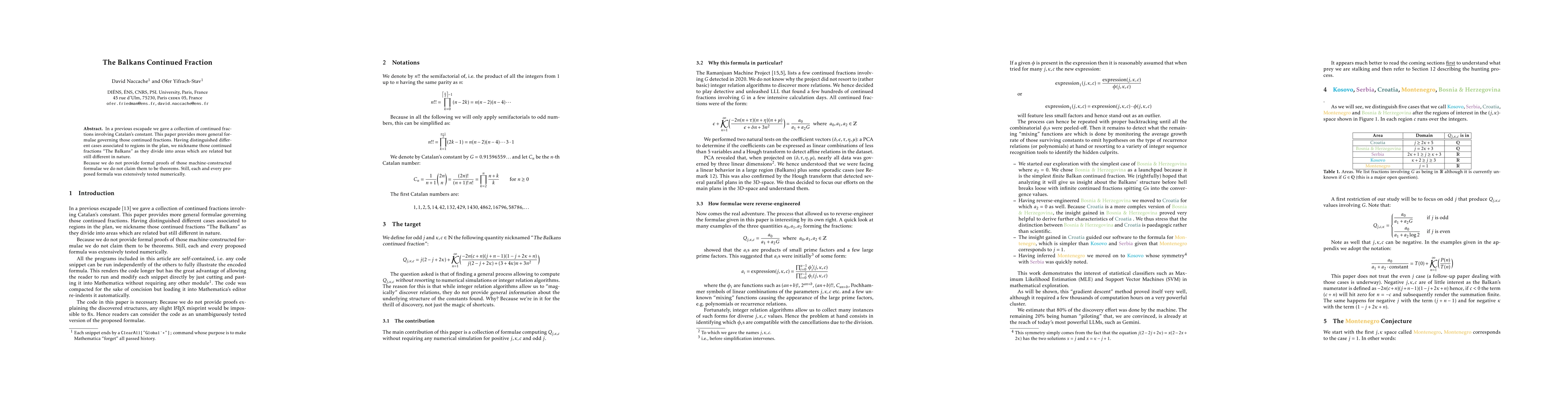 Thumbnail for The Balkans Continued Fraction