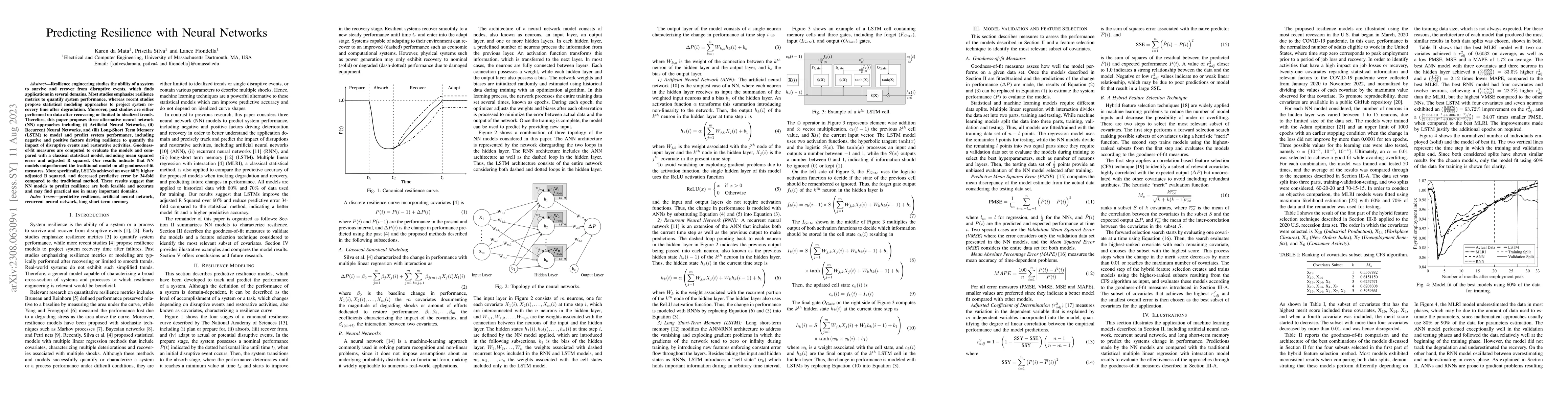 Thumbnail for Predicting Resilience with Neural Networks