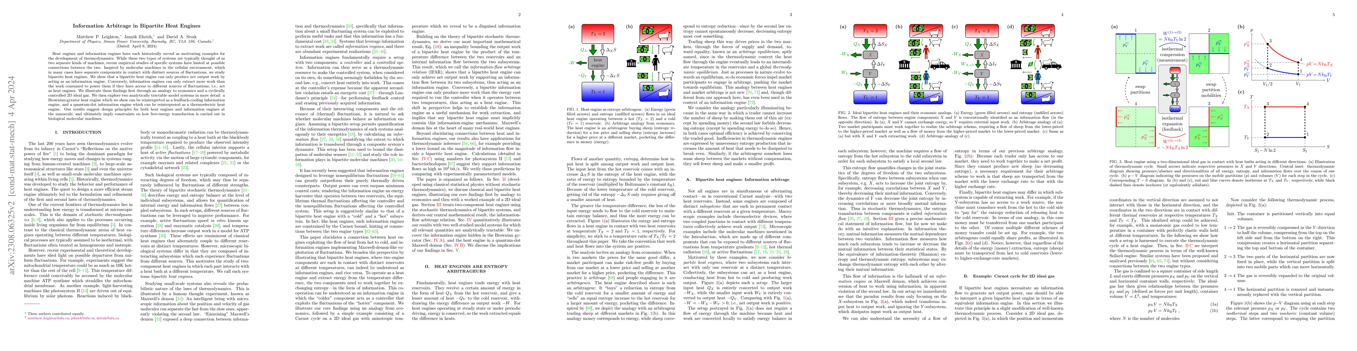Thumbnail for Information Arbitrage in Bipartite Heat Engines