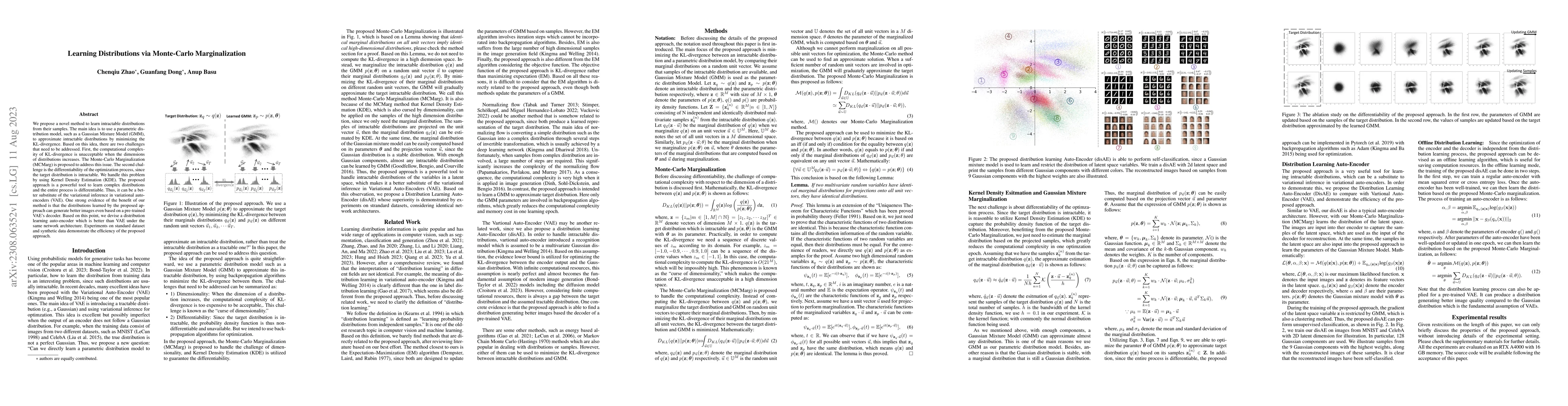 Thumbnail for Learning Distributions via Monte-Carlo Marginalization