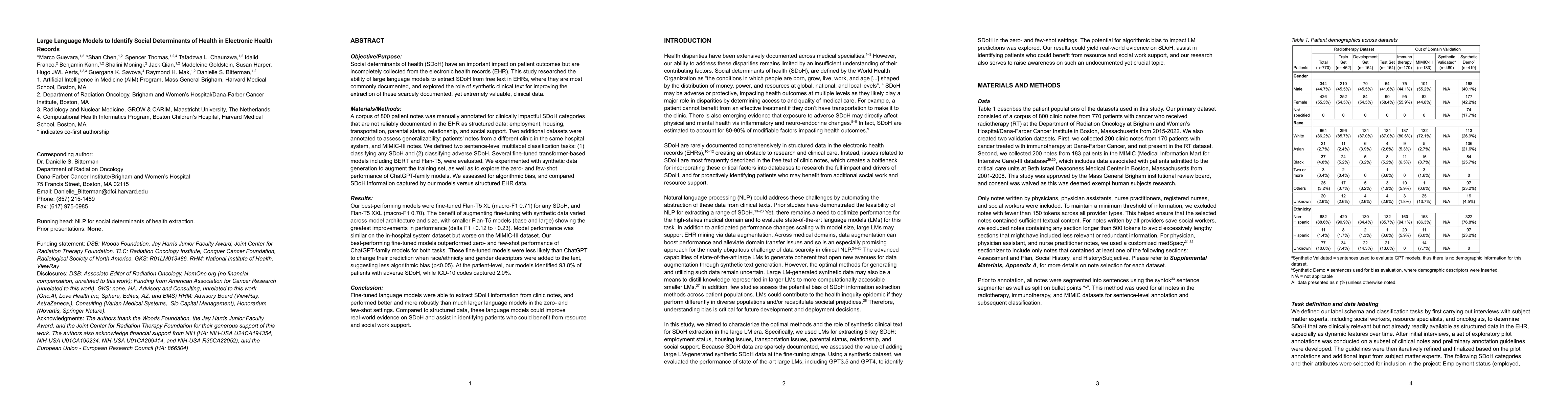Thumbnail for Large Language Models to Identify Social Determinants of Health in
  Electronic Health Records