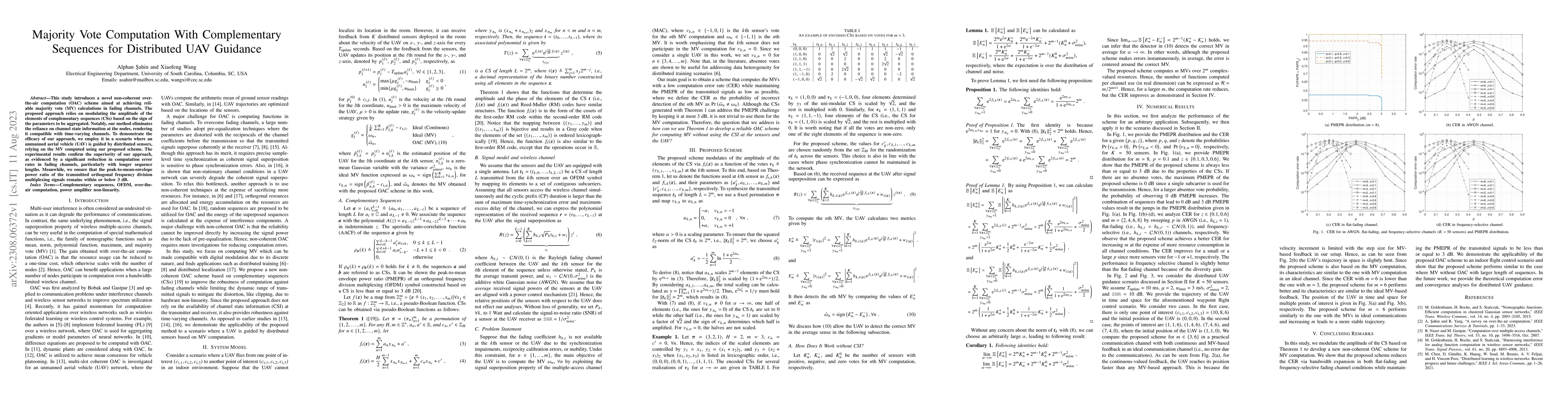 Thumbnail for Majority Vote Computation With Complementary Sequences for Distributed
  UAV Guidance