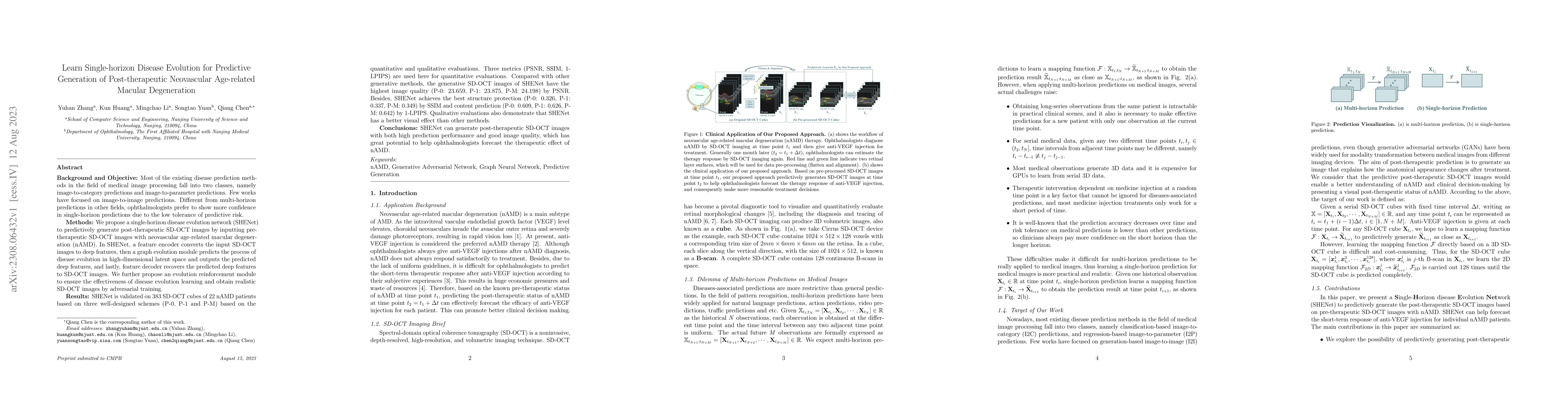 Thumbnail for Learn Single-horizon Disease Evolution for Predictive Generation of
  Post-therapeutic Neovascular Age-related Macular Degeneration