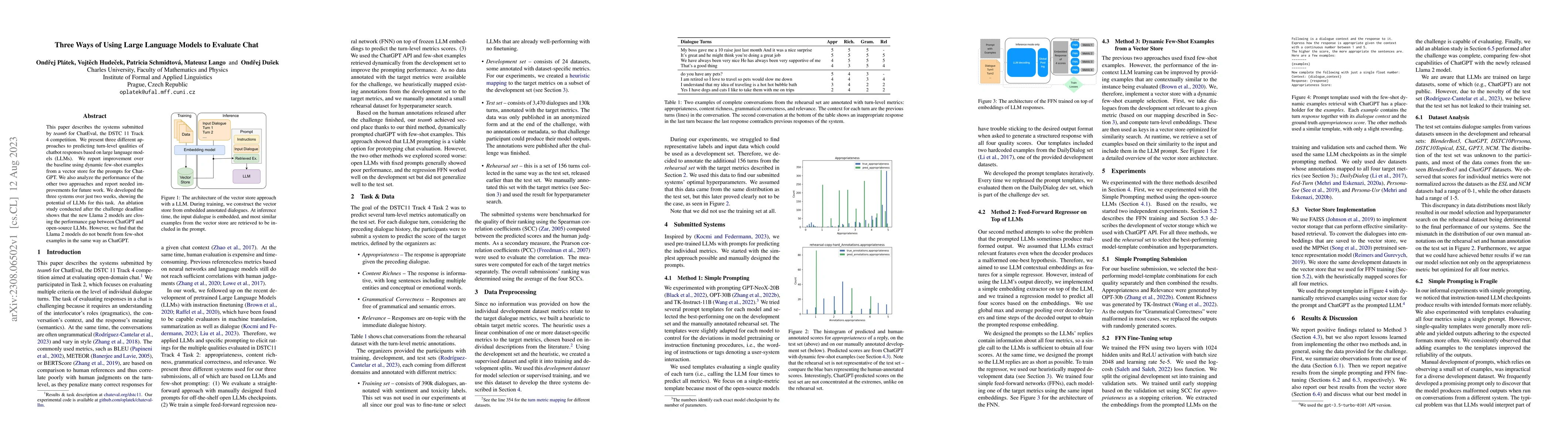 Thumbnail for Three Ways of Using Large Language Models to Evaluate Chat