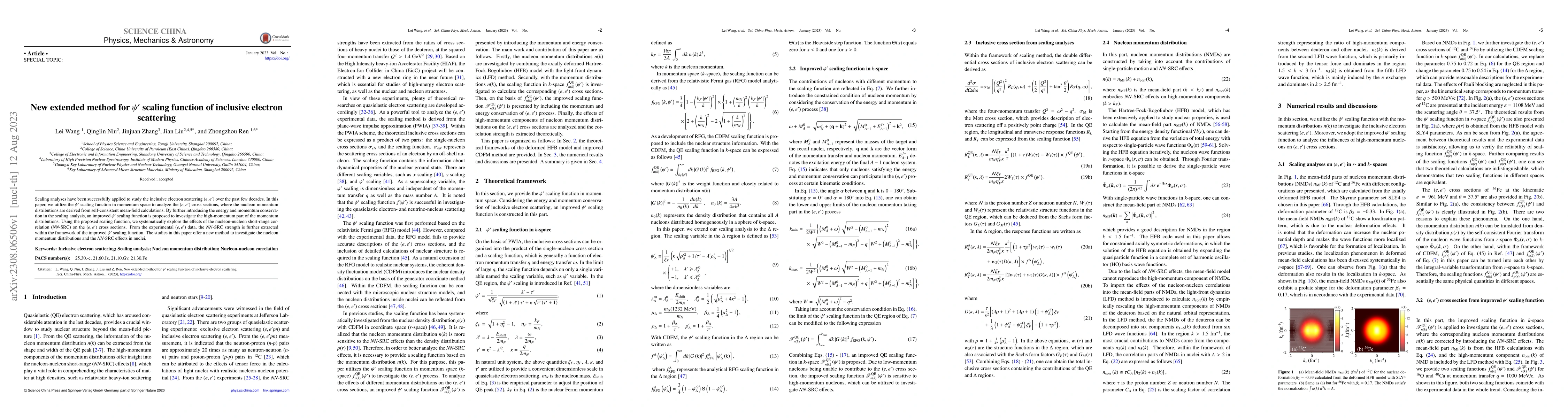 Thumbnail for New extended method for $\psi^{\prime}$ scaling function of inclusive
  electron scattering