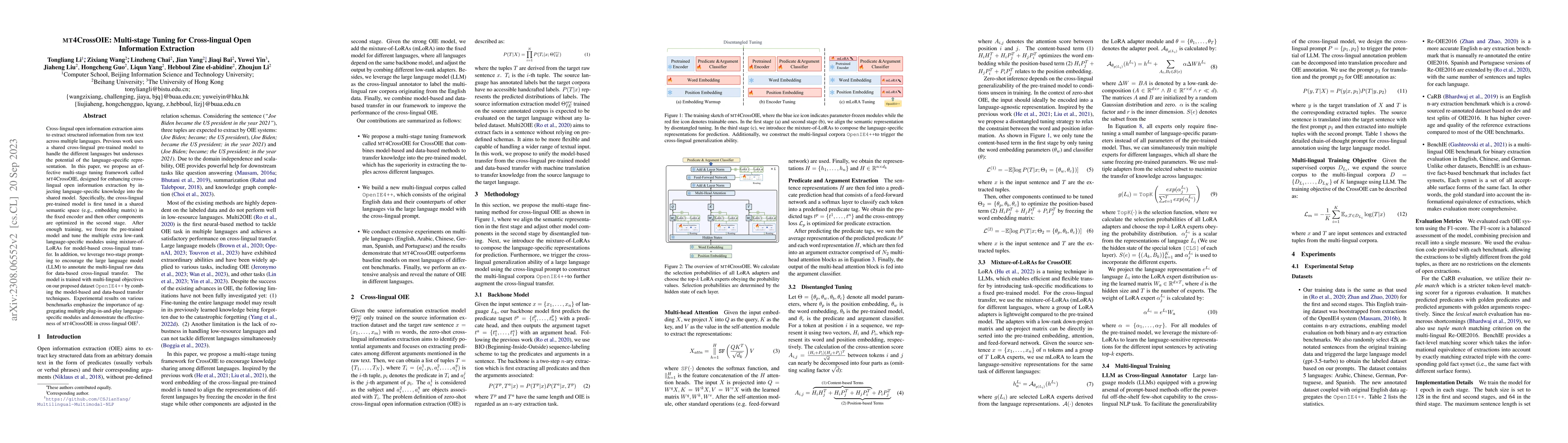 Thumbnail for MT4CrossOIE: Multi-stage Tuning for Cross-lingual Open Information
  Extraction