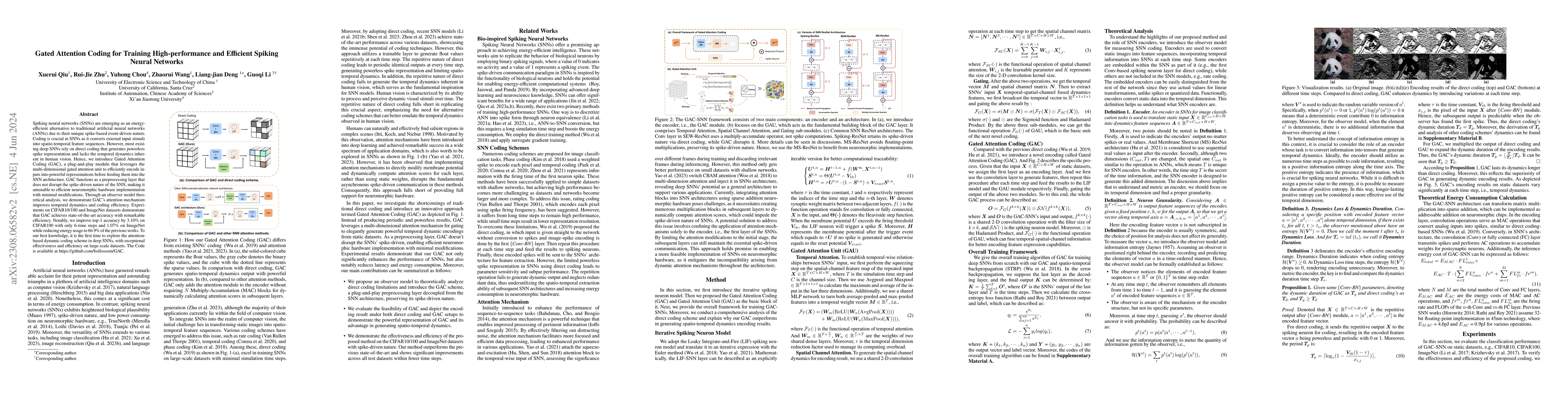 Thumbnail for Gated Attention Coding for Training High-performance and Efficient
  Spiking Neural Networks