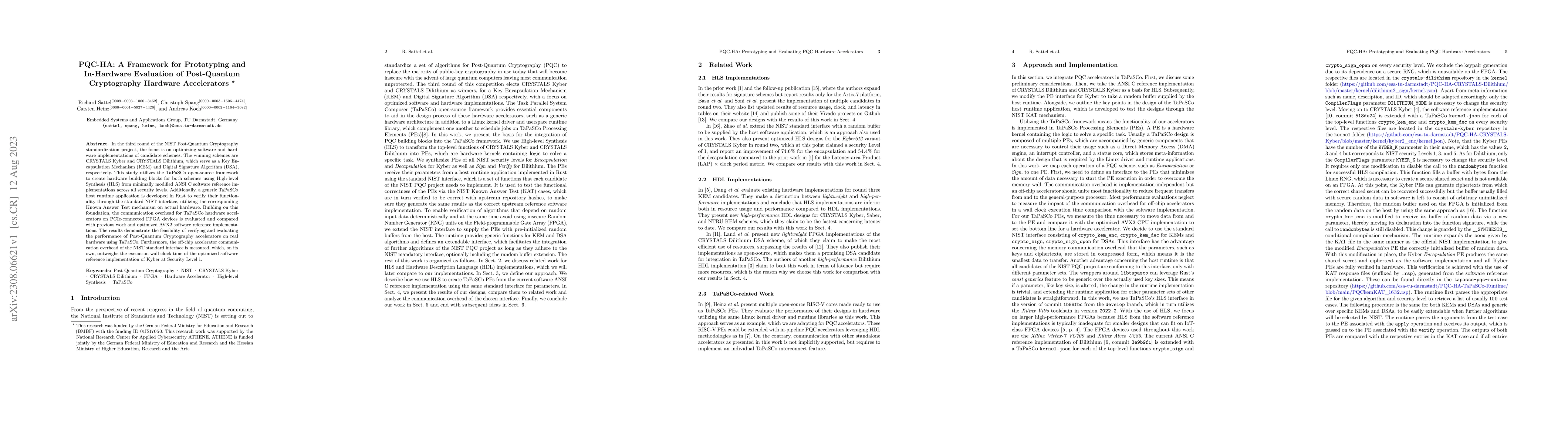 Thumbnail for PQC-HA: A Framework for Prototyping and In-Hardware Evaluation of
  Post-Quantum Cryptography Hardware Accelerators