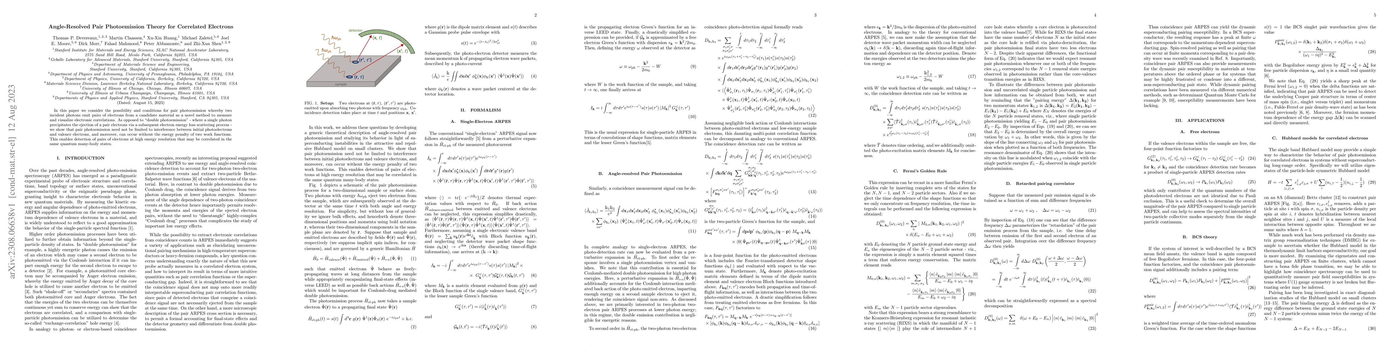 Thumbnail for Angle-Resolved Pair Photoemission Theory for Correlated Electrons