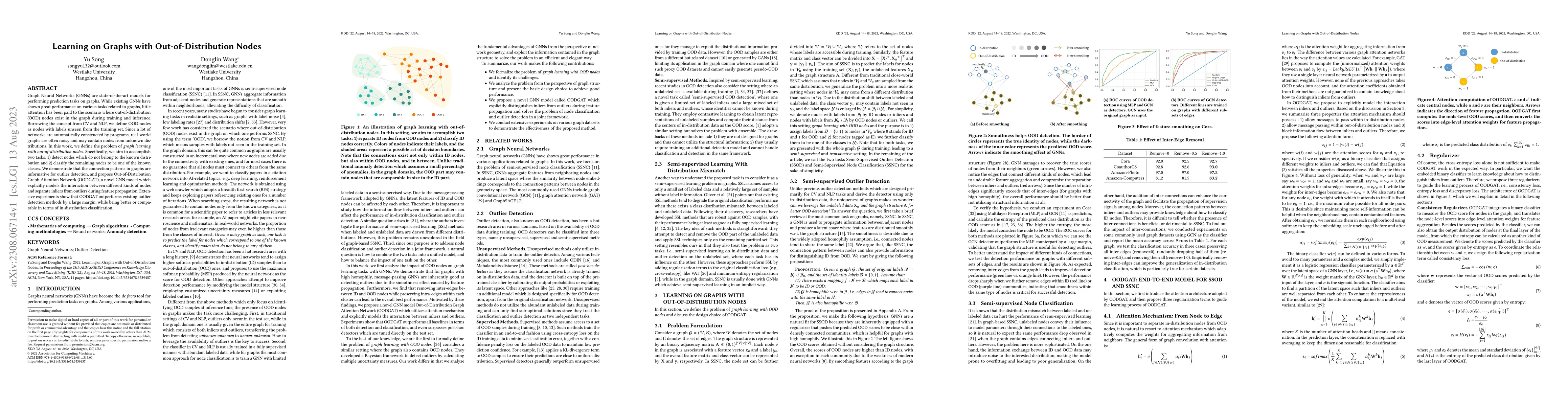 Thumbnail for Learning on Graphs with Out-of-Distribution Nodes