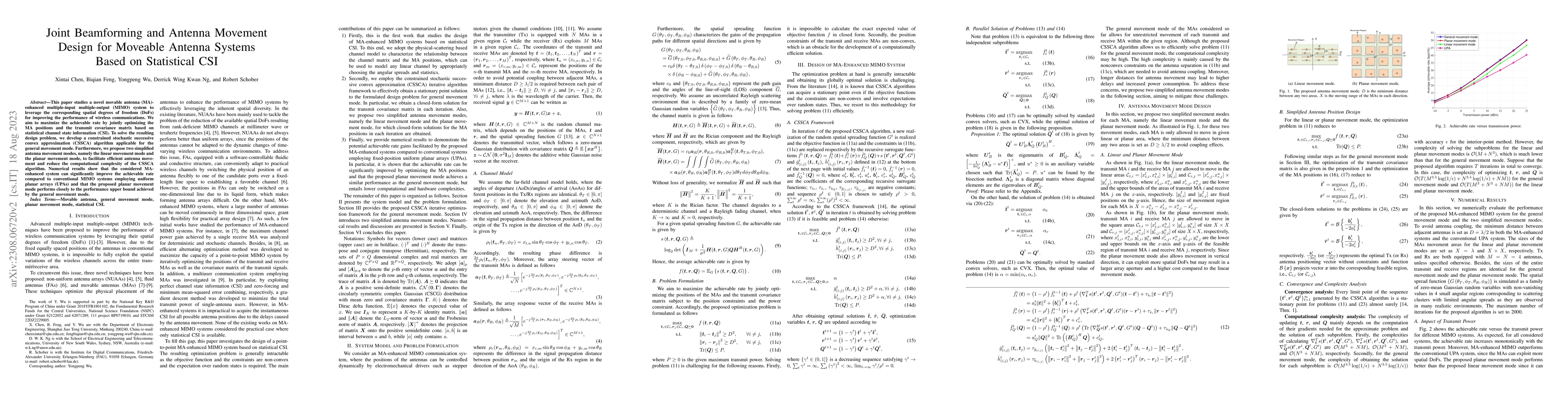 Thumbnail for Joint Beamforming and Antenna Movement Design for Moveable Antenna
  Systems Based on Statistical CSI