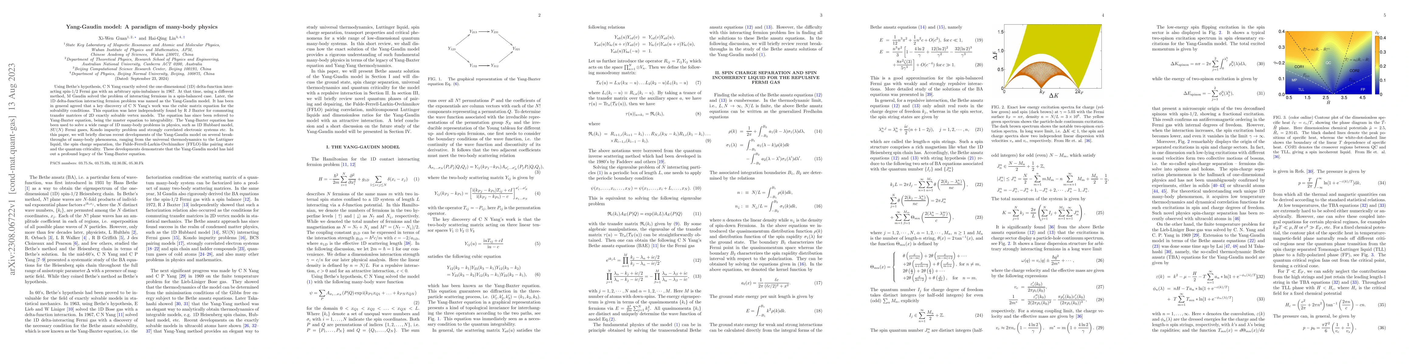 Thumbnail for Yang-Gaudin model: A paradigm of many-body physics