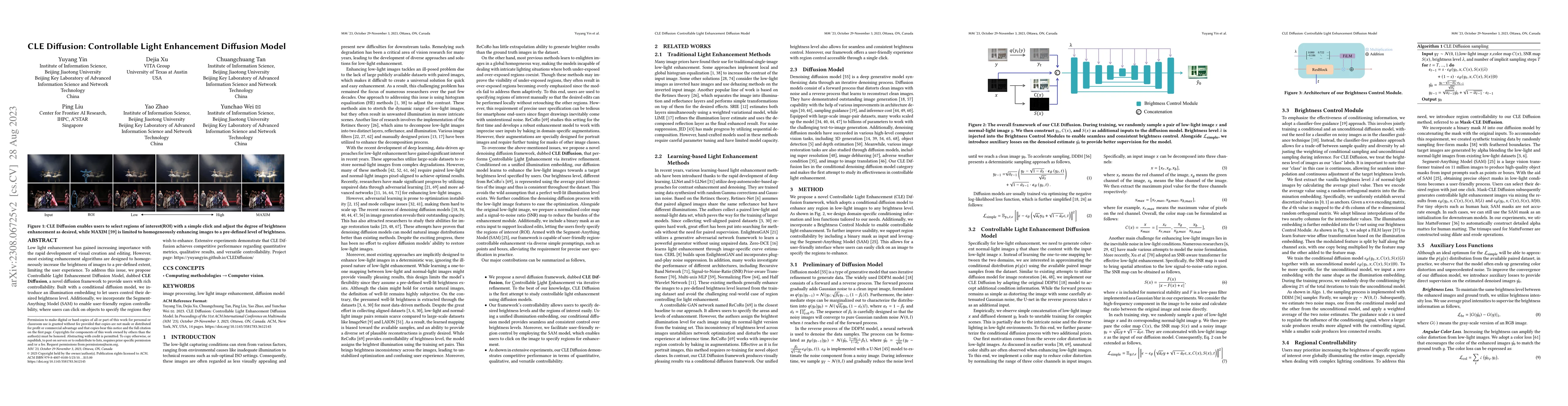 Thumbnail for CLE Diffusion: Controllable Light Enhancement Diffusion Model
