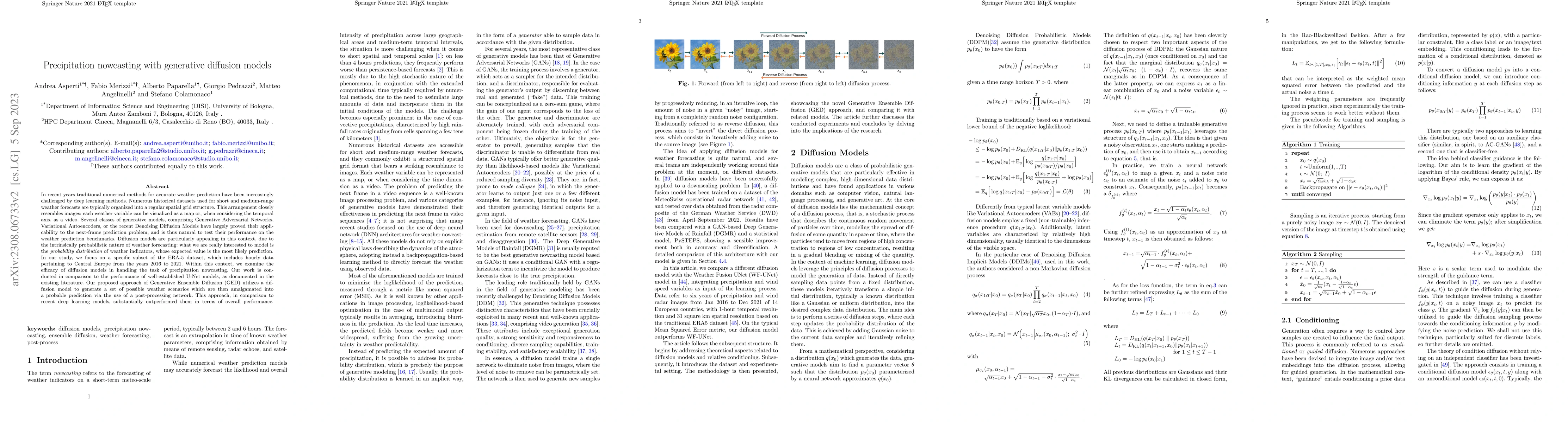 Thumbnail for Precipitation nowcasting with generative diffusion models