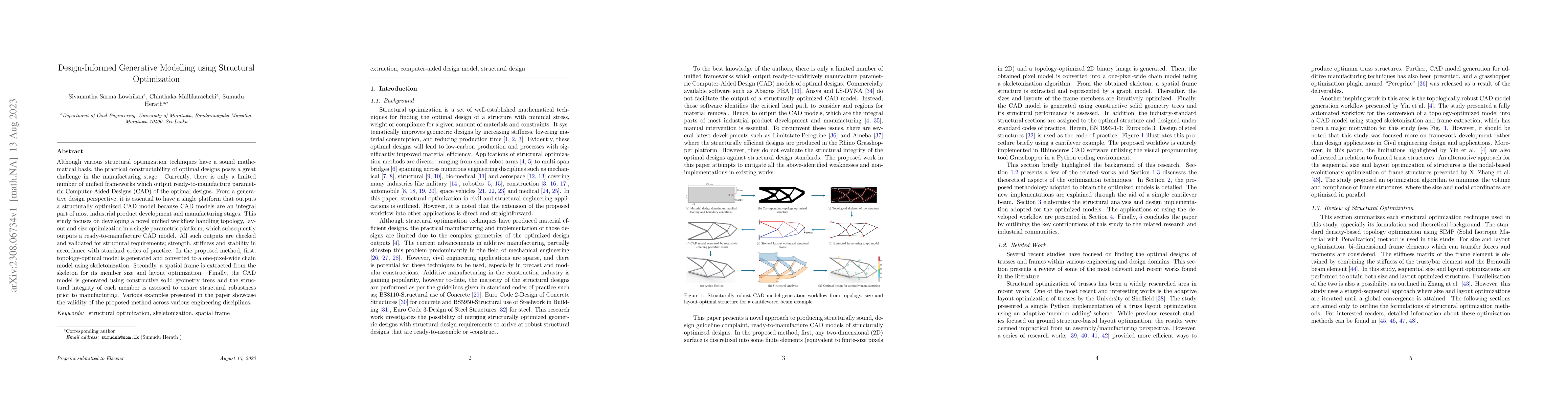 Thumbnail for Design-Informed Generative Modelling using Structural Optimization