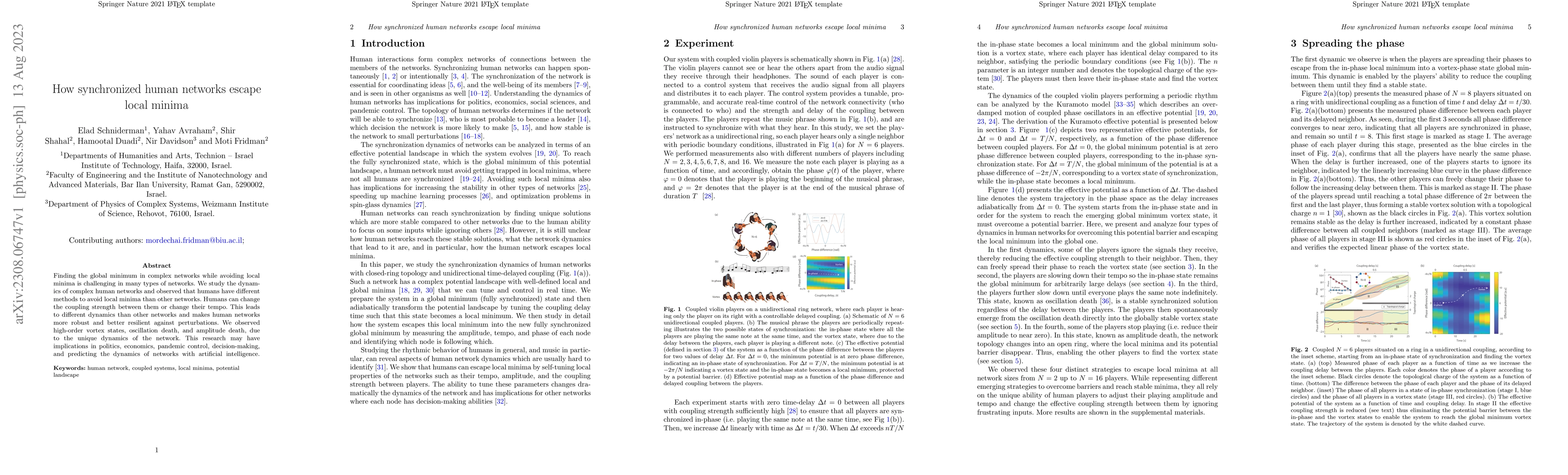 Thumbnail for How synchronized human networks escape local minima