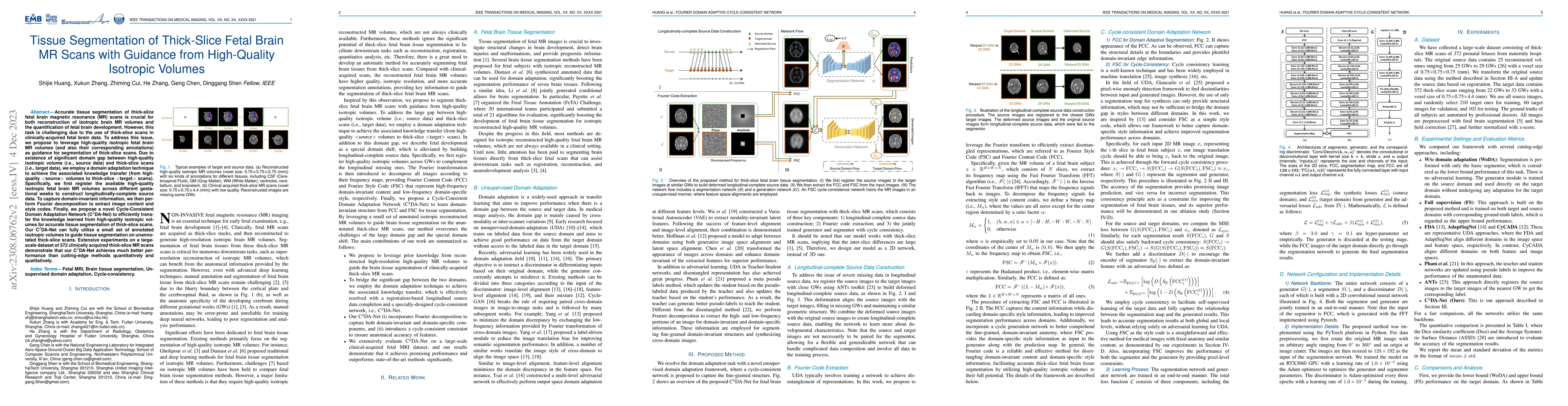 Thumbnail for Tissue Segmentation of Thick-Slice Fetal Brain MR Scans with Guidance
  from High-Quality Isotropic Volumes