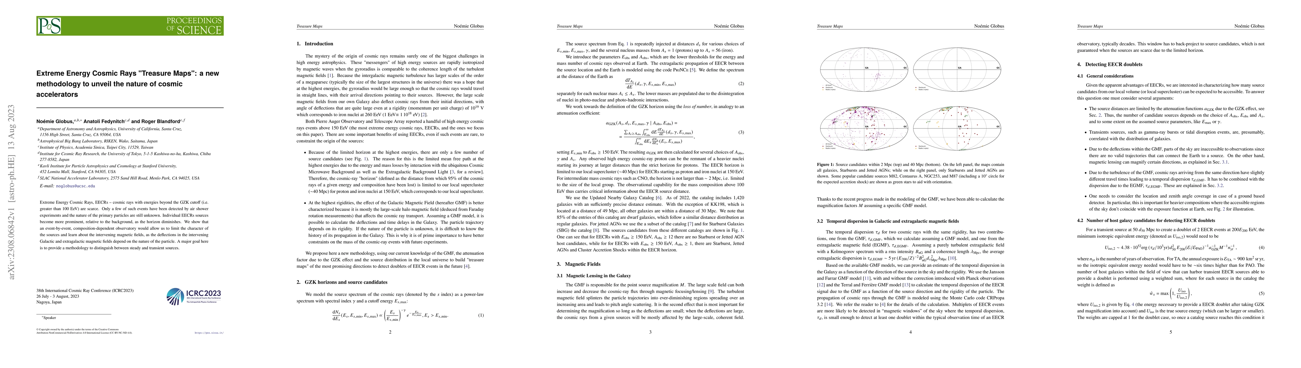 Thumbnail for Extreme Energy Cosmic Rays "Treasure Maps": a new methodology to unveil
  the nature of cosmic accelerators