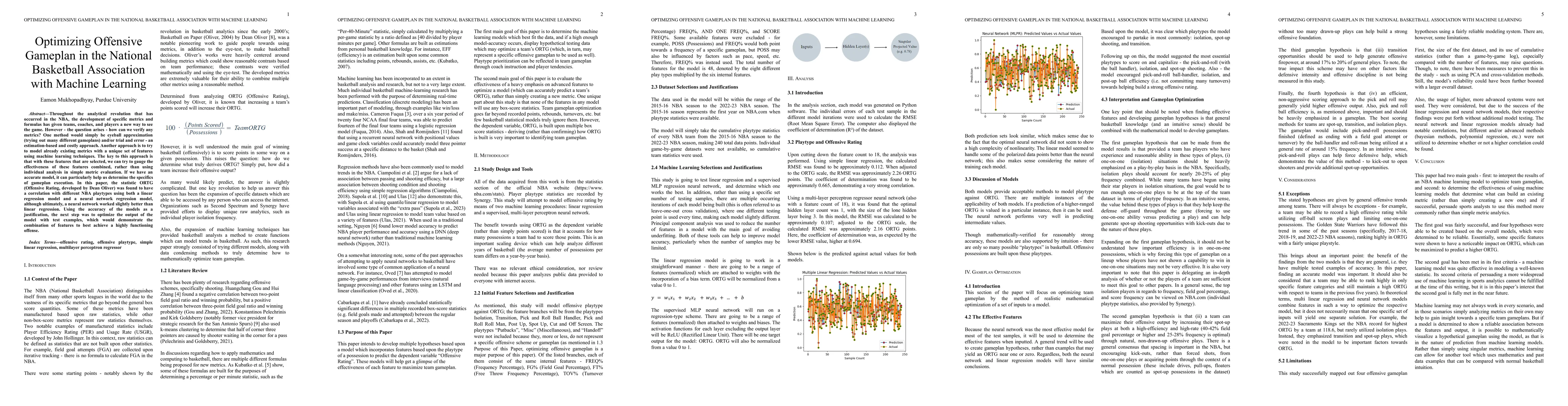 Thumbnail for Optimizing Offensive Gameplan in the National Basketball Association
  with Machine Learning