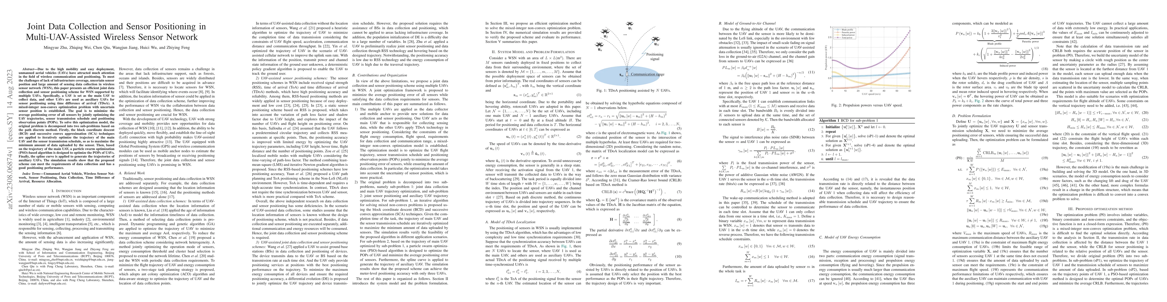 Thumbnail for Joint Data Collection and Sensor Positioning in Multi-UAV-Assisted
  Wireless Sensor Network