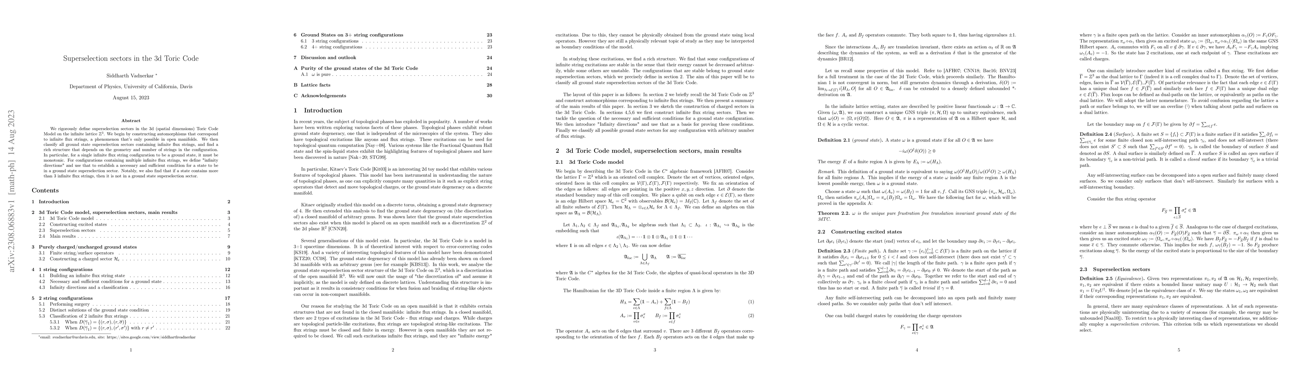 Thumbnail for Superselection sectors in the 3d Toric Code