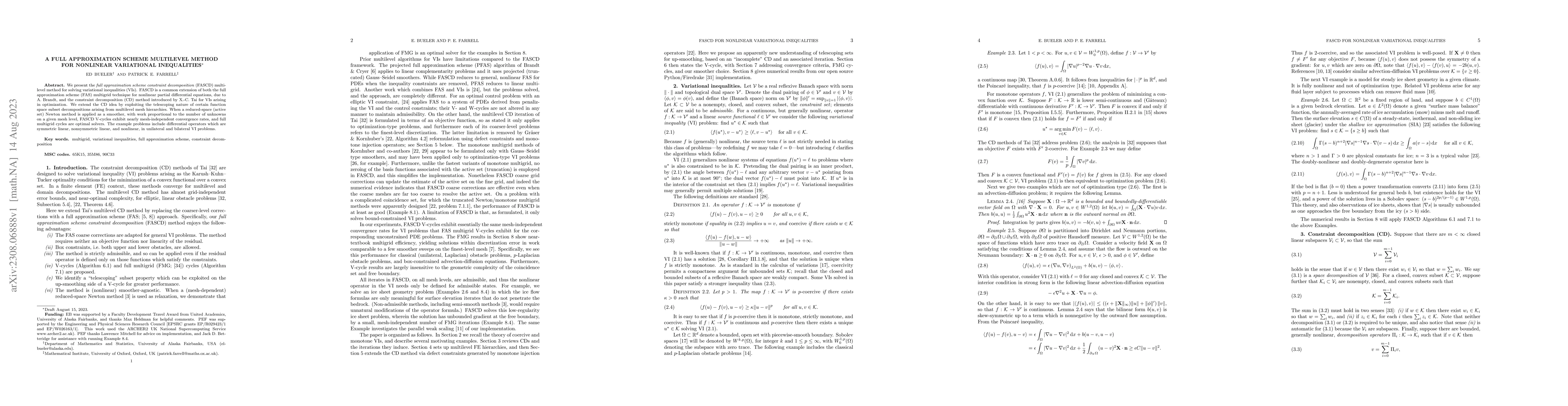 Thumbnail for A full approximation scheme multilevel method for nonlinear variational
  inequalities