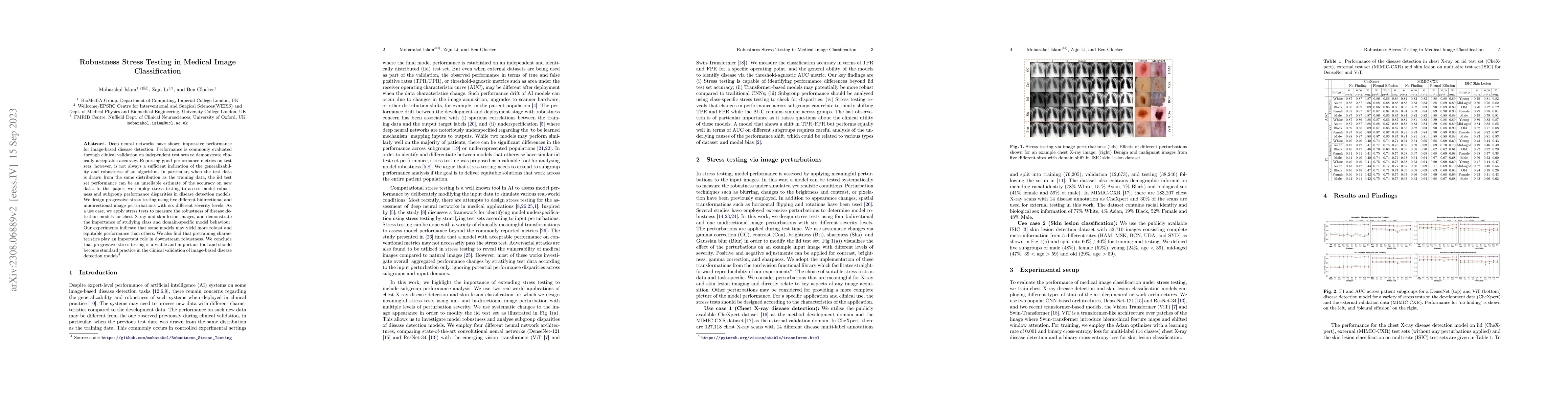 Thumbnail for Robustness Stress Testing in Medical Image Classification