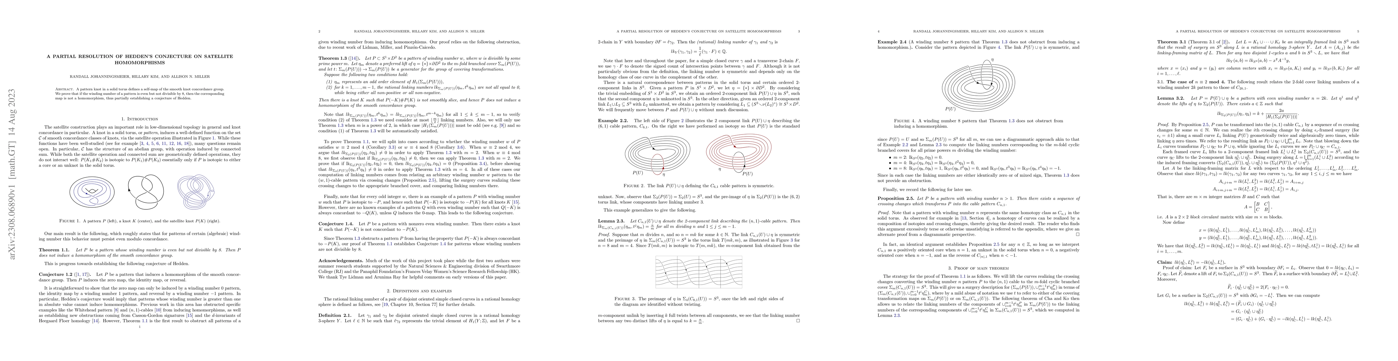 Thumbnail for A partial resolution of Hedden's conjecture on satellite homomorphisms
